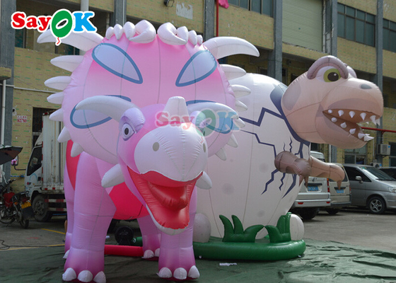 dinossauro gigante inflável de 4m para a resistência festiva do vento da decoração