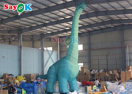 Dinossauro inflável de Natal 7m Dinossauro inflável de Natal Decoração do pátio do Dinossauro inflável Tyrannosaurus Rex Modelo