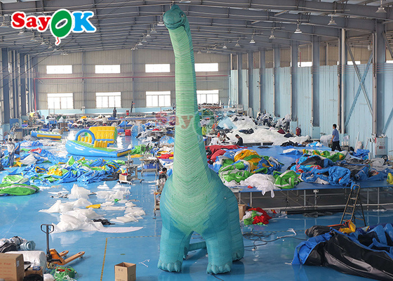 Dinossauro inflável de Natal 7m Dinossauro inflável de Natal Decoração do pátio do Dinossauro inflável Tyrannosaurus Rex Modelo