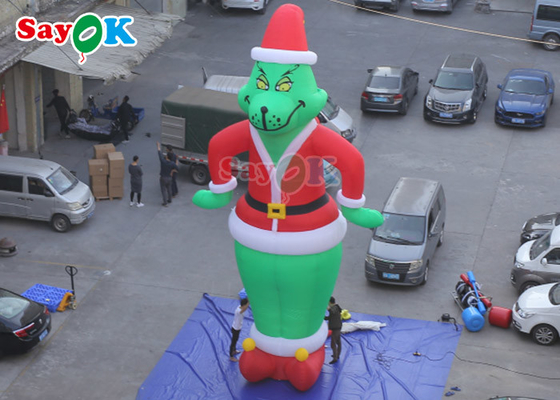 Decorações de pátio infláveis OEM Personagens de desenhos animados infláveis Explodir Grinch Oxford Modelo de filme