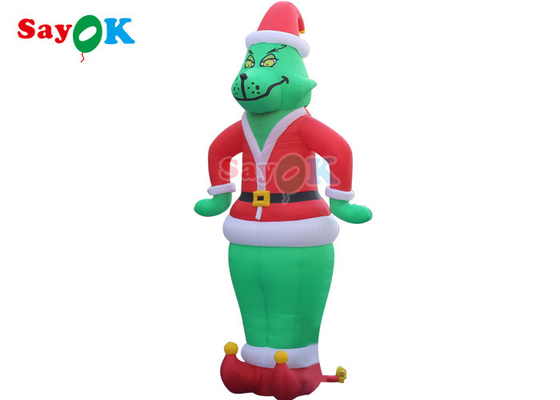 Decorações de pátio infláveis OEM Personagens de desenhos animados infláveis Explodir Grinch Oxford Modelo de filme