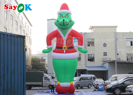 Decorações de pátio infláveis OEM Personagens de desenhos animados infláveis Explodir Grinch Oxford Modelo de filme