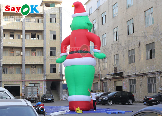 Decorações de pátio infláveis OEM Personagens de desenhos animados infláveis Explodir Grinch Oxford Modelo de filme