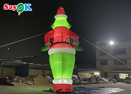 Cão gigante inflável personagens de desenhos animados Grinch inflável balão Papai Noel para decoração