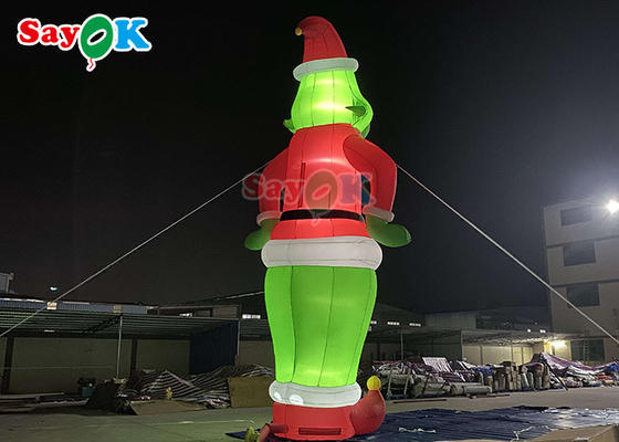 Balão inflável feito sob encomenda Santa Christmas For Decoration de Inflable Grinch dos personagens de banda desenhada