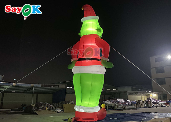 Cão gigante inflável personagens de desenhos animados Grinch inflável balão Papai Noel para decoração