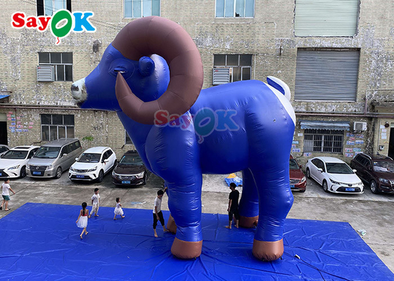 dos animais infláveis da cabra de 7.5m propaganda modelo da cabra da equitação de Balloons Custom Inflation
