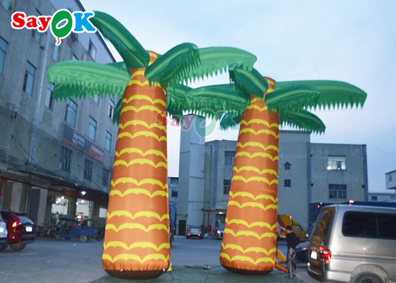 da decoração inflável da fase de pano de 190t Oxford palmeira artificial do coco de Airblowing