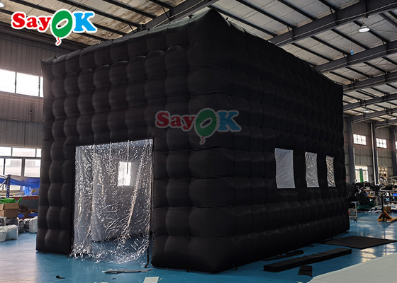 LED discoteca discoteca festa tenda tenda inflável personalizada tenda inflável clube noturno para eventos adulto casa de cubo preto