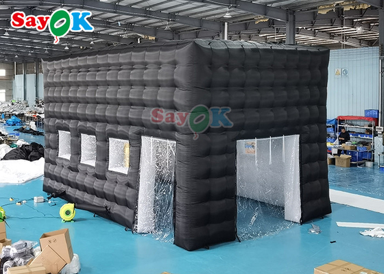 LED discoteca discoteca festa tenda tenda inflável personalizada tenda inflável clube noturno para eventos adulto casa de cubo preto