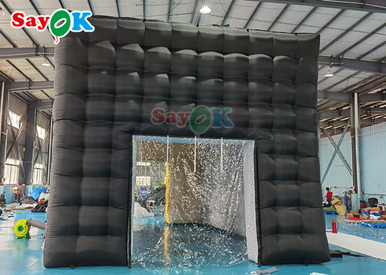 LED discoteca discoteca festa tenda tenda inflável personalizada tenda inflável clube noturno para eventos adulto casa de cubo preto