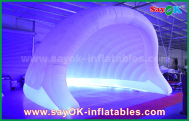Tenda inflável exterior 210D Oxford LED Tenda de ar inflável Dome Tenda de iglu inflável à prova d'água para festa
