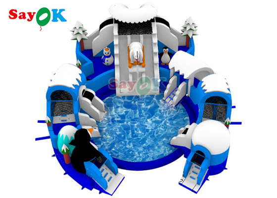 Aluguel de Parque Aquático Inflável com Impressão Digital Equipamento de Brinquedo Aquático