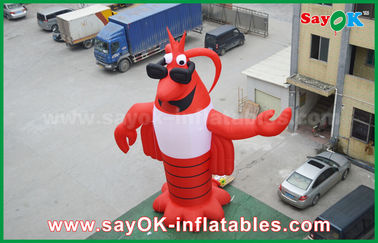 Anunciando o modelo inflável da lagosta gigante animal inflável vermelha 2 anos de garantia