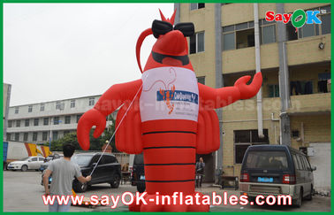 Anunciando o modelo inflável da lagosta gigante animal inflável vermelha 2 anos de garantia