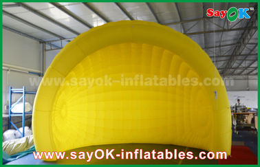 Tenda inflável para o exterior capacete amarelo tenda de ar inflável tenda de iglu inflável domo de tenda para evento / festa