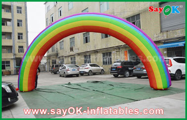 Arco inflável Beautiflu da raça e pano durável de Oxford ou de arco-íris do PVC arco inflável com o ventilador do CE/UL