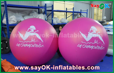 Balão inflável inflável vermelho do hélio da propaganda exterior do balão do PVC do diâmetro do gigante 2m