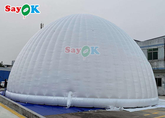 Barraca de cúpula inflável à prova de fogo gigante para estrutura de barraca de cúpula de iglu inflável para publicidade