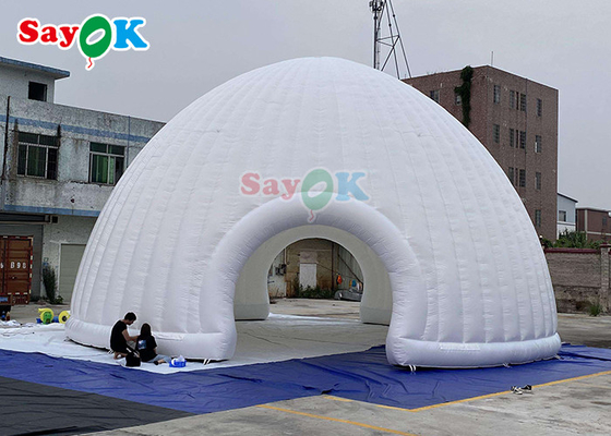 Barraca de cúpula inflável à prova de fogo gigante para estrutura de barraca de cúpula de iglu inflável para publicidade