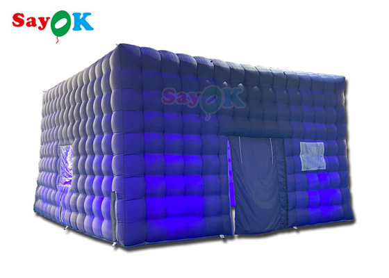 Tenda de festa inflável automática Casa de clube de noite Tenda de cubo inflável para aluguer 7x7x4mH