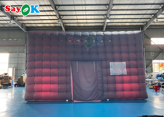 Tenda de festa inflável automática Casa de clube de noite Tenda de cubo inflável para aluguer 7x7x4mH