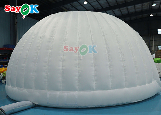 Barraca de ar inflável oxford de PVC ao ar livre, cúpula panorâmica, branca, para casamento, tenda inflável