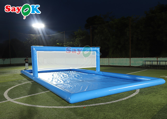 Jogos de Parque Aquático Grande piscina inflável Campo de Voleibol inflável Água Court de tênis para jogos esportivos