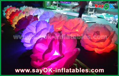 Corrente de flores inflável inflável romântica Rosa da decoração da iluminação/diodo emissor de luz para o casamento