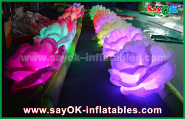 Corrente de flores inflável inflável romântica Rosa da decoração da iluminação/diodo emissor de luz para o casamento