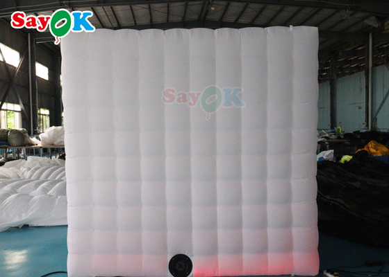 Barraca inflável de LED para cabine de fotos gigante branca inflável para publicidade