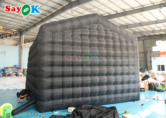 Black LED Music Bar Mobile Night Club Tent Commercial Clube Noturno Inflável Com Disco Light Clube Noturno Inflável Para Ren