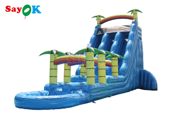 Slide de piscina inflável Tropical Fiesta Breeze Slide comercial de água inflável para crianças adultos