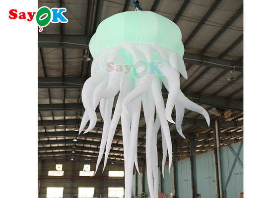 Fantoche inflável do balão das medusa do traje com a luz do diodo emissor de luz que pendura balões infláveis do polvo do diodo emissor de luz