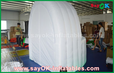 Barraca inflável da barra do bar de pano do branco 3m DIA Inflatable Air Tent Oxford da barraca da barra com luz do diodo emissor de luz