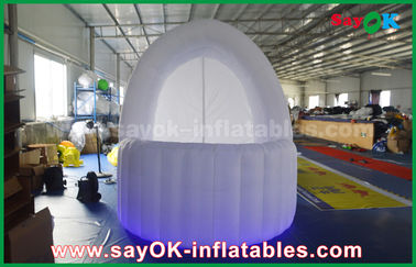 Barraca inflável da barra do bar de pano do branco 3m DIA Inflatable Air Tent Oxford da barraca da barra com luz do diodo emissor de luz
