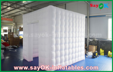 Imagem inflável do estúdio da foto que pinta o cubo inflável branco completo inflável da barraca 2.5m Oxford da cabine da foto