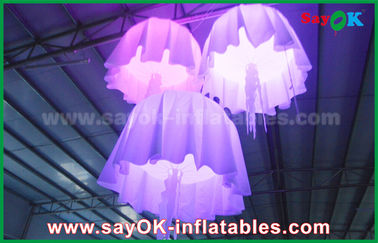 1m - medusa infláveis materiais de nylon da mudança da cor do diâmetro de 2m com o ventilador do CE/UL