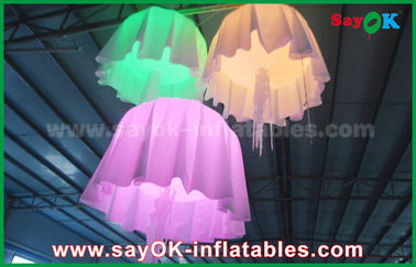 1m - medusa infláveis materiais de nylon da mudança da cor do diâmetro de 2m com o ventilador do CE/UL