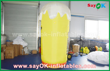 Copo inflável feito sob encomenda gigante da garrafa de cerveja com o pano de Oxford do ventilador do CE/UL