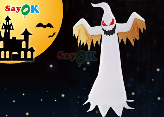 Festa de Halloween de decoração ao ar livre personalizada Festa de Halloween Luz LED Fantasma inflável