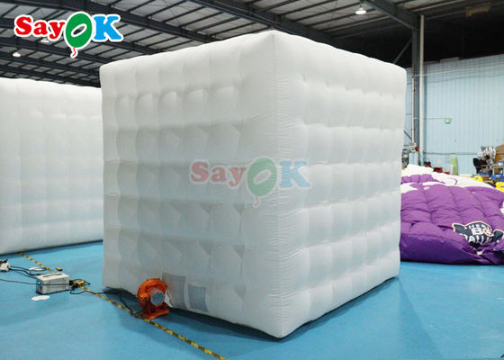 Led Light Inflatable Marquee Tent Crianças Inflatable Cube Party Nightclub Tent Small Tent