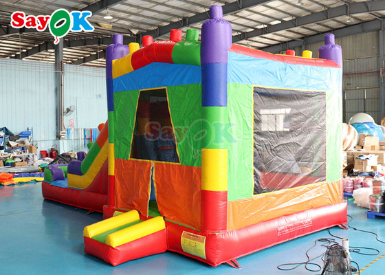 0.5mm PVC inflável unicórnio casa de salto crianças castelo salto diapositiva lua