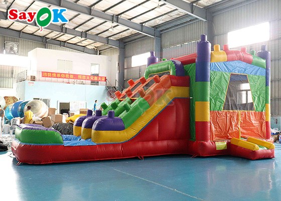 0.5mm PVC inflável unicórnio casa de salto crianças castelo salto diapositiva lua