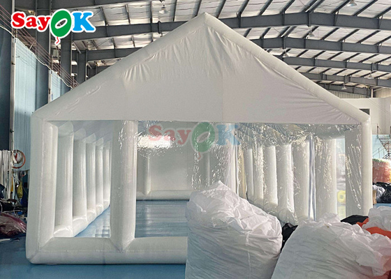 Tenda de piscina privada inflável Tenda de cobertura quadrada inflável com sopro