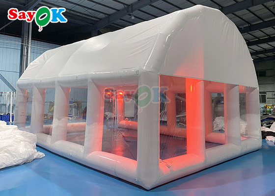 TPU inflável edifício de cúpula de bolhas coberto de cobertura de ar tenda de água 23x18ft