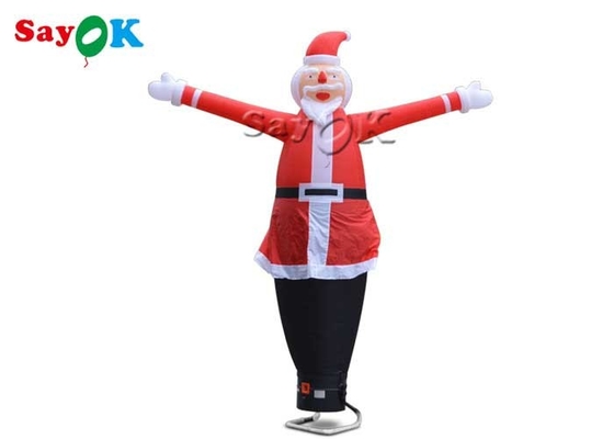 Tubo ondulado inflável para homem, bugiganga publicitária 10 m inflável dançarino de ar de Natal