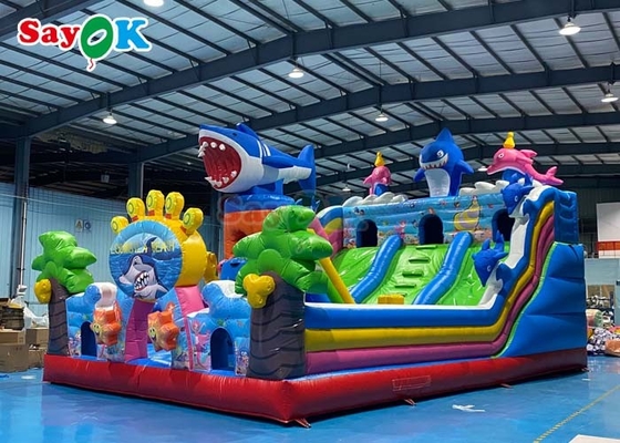 Slide de castelo inflável comercial explodir saltar casa de salto combo Slide de castelo inflável