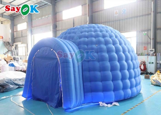 Estrutura de publicidade Tenda de ar inflável Luz LED Campo ao ar livre Tenda Dome