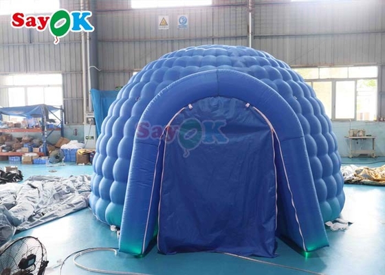 Estrutura de publicidade Tenda de ar inflável Luz LED Campo ao ar livre Tenda Dome